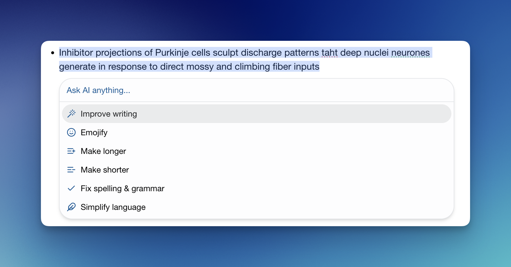 AI Integration screenshot